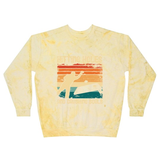 Discover Hitting Holes and Crushing Souls Cornhole Hole Blast Sweatshirts