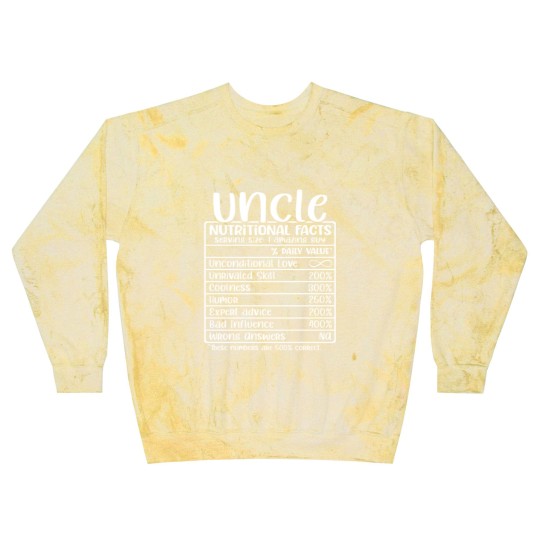 Discover Uncle, Nutritional Facts, Funny Uncle Gift Blast Sweatshirts