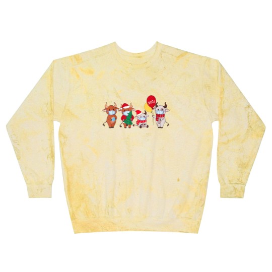 Discover Cute Cartoon Cow Blast Sweatshirts