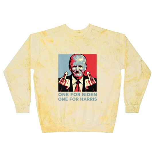 Discover Middle Finger Biden Republican American Flag Blast Sweatshirts