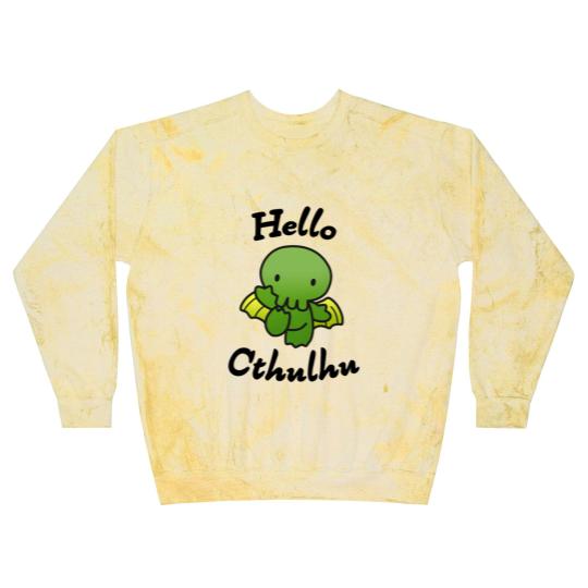 Discover Hello Cthulhu Blast Sweatshirts