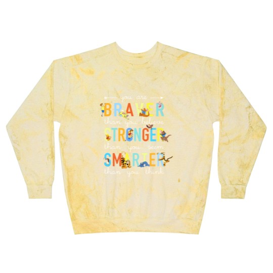 Discover you are braver than you believe stronger than you Blast Sweatshirts