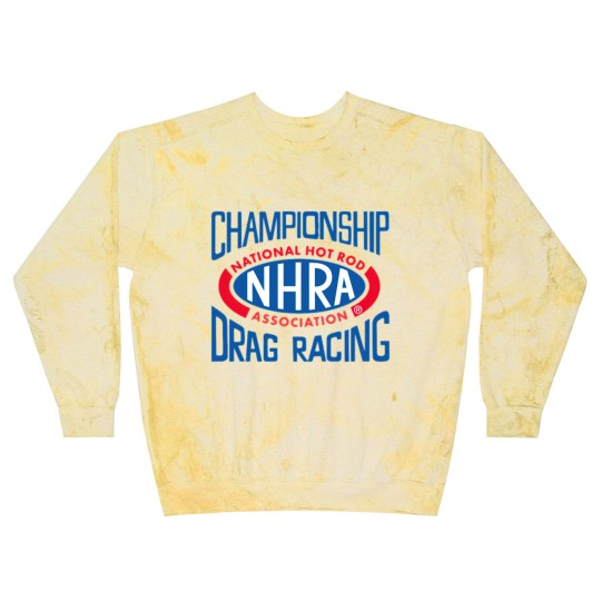 Discover Championship Drag Racing Nhra Logo Blast Sweatshirts