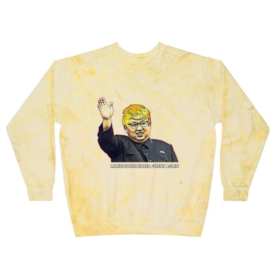 Discover Kim Jong Un Donald Trump Blast Sweatshirts