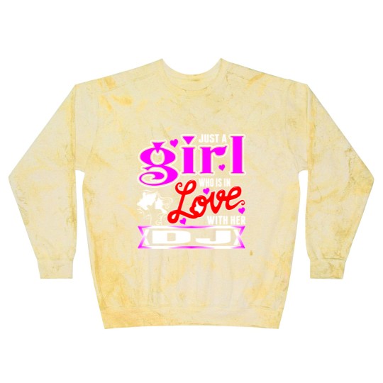 Discover A Girl Love With Her DJ Blast Sweatshirts