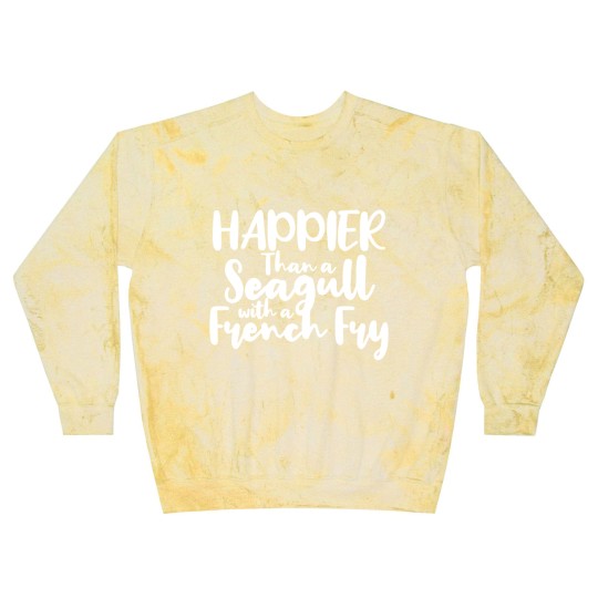 Discover Happier Than a Seagull With a French Fry - French Fries - Blast Sweatshirts