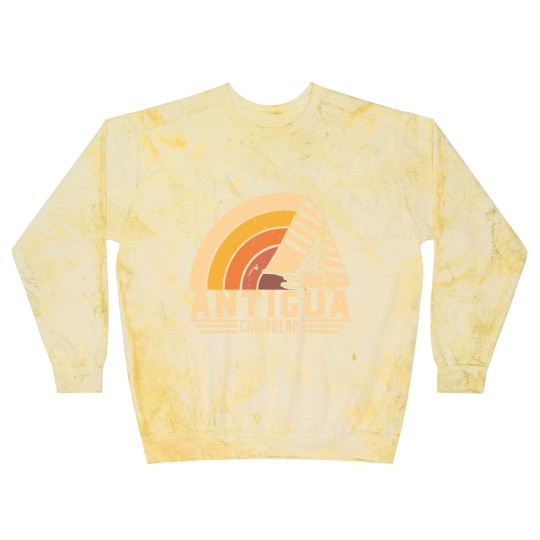 Discover Antigua Retro Sailing Vacation Design - Antigua - Blast Sweatshirts