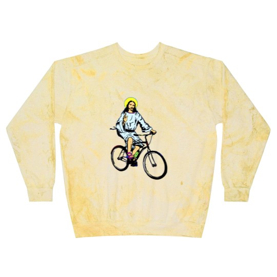 Discover Christ on a bike Blast Sweatshirts
