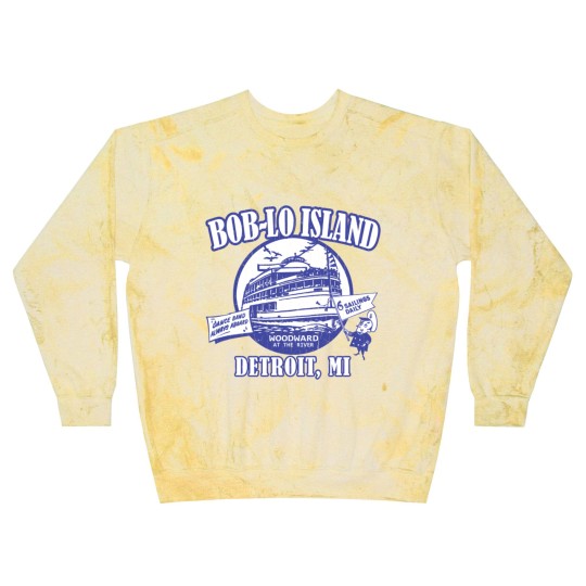 Discover Boblo Island, Detroit MI (vintage distressed look) - Detroit - Blast Sweatshirts