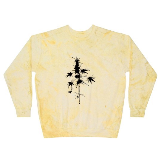 Discover Watercolor/Splatter cannabis plant Blast Sweatshirts