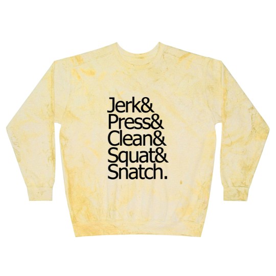 Discover jerk & press & clean & squat & snatch Blast Sweatshirts