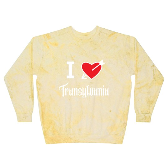 Discover I love Transylvania (white letters version) Blast Sweatshirts