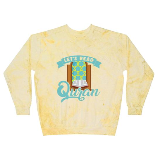 Discover Let´s Read Quran Mosque Islam Allah Prayer Gift Blast Sweatshirts