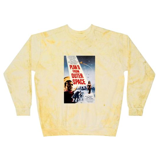 Discover Plan 9 From Outer Space, Retro Space Movie Poster Art Blast Sweatshirts,  Cult Classic Blast Sweatshirts,  Sci-Fi Art, Vintage   Graphic Blast Sweatshirts, Horror Movie Print