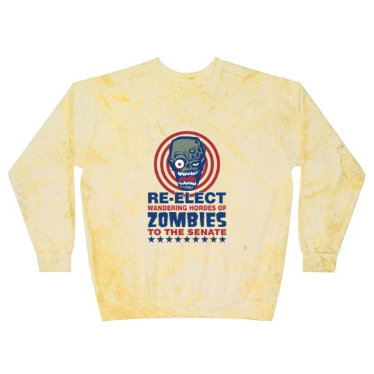 Discover Re Elect Hordes of Zombies Blast Sweatshirts