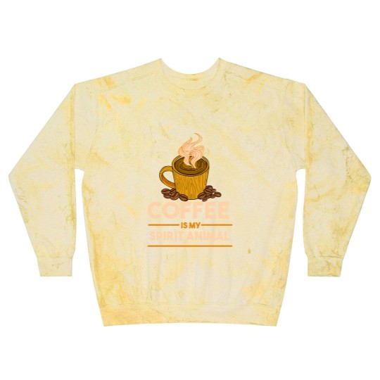 Discover Coffee Is My Spirit Animal for Coffee Lover Blast Sweatshirts