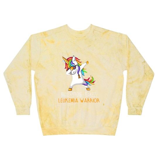 Discover Brave Strong Fearless LEUKEMIA Support LEUKEMIA Awareness Gifts - Leukemia Cancer Awareness - Blast Sweatshirts