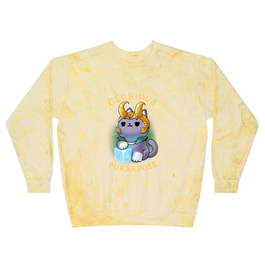 Discover Glorious Purrrpose - Loki cat variant - Kneel - Loki Cat - Blast Sweatshirts