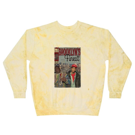 Discover Jay-z and Biggie - Brooklyns Finest Comic Book Art Blast Sweatshirts