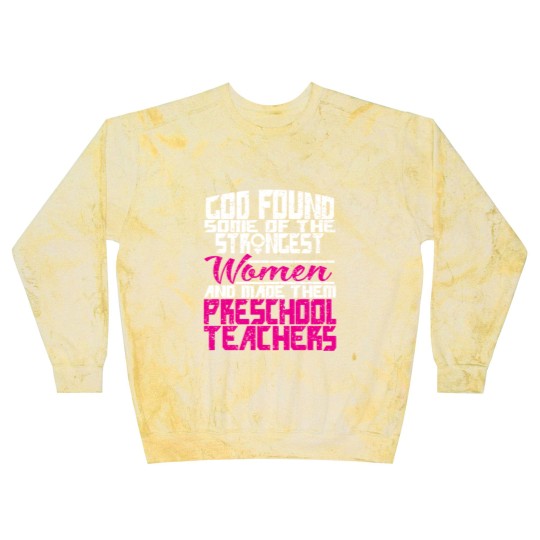 Discover Woman Preschool Teacher Gift Blast Sweatshirts