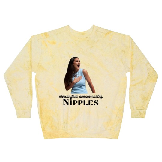 Discover AOC Nipples Alexandria Ocasio-Cortez AOC See Through Blast Sweatshirts