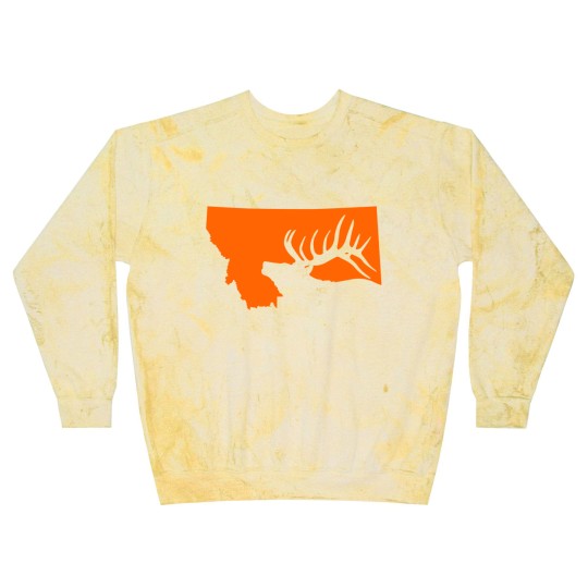 Discover Montana Elk Hunting Blast Sweatshirts