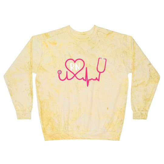 Discover Registered Nurse RN EKG Stethoscope Heart Heartbeat Blast Sweatshirts