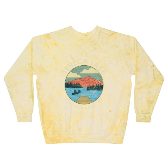 Discover Finger Lakes NY New York Seneca Lake print Blast Sweatshirts