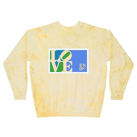 Discover Love Stamp Stencil (Robert Indiana) - Love - Blast Sweatshirts