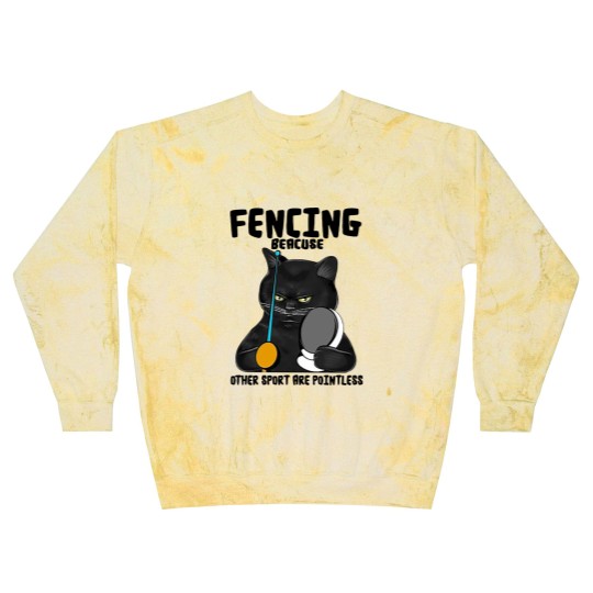 Discover BLACK CAT FENCING BEACUSE OTHER SPORT ARE POINTLES Blast Sweatshirts