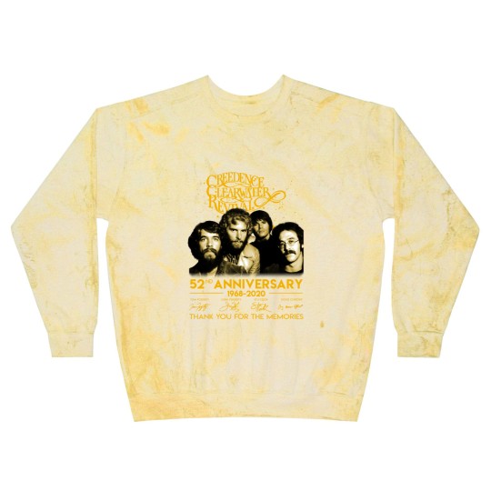 Discover 52 Years Creedence Clearwater Revival Blast Sweatshirts