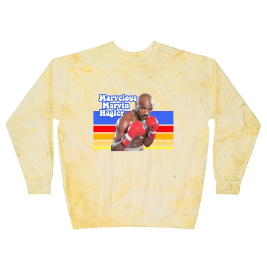 Discover Retro Marvelous Marvin Hagler Blast Sweatshirts