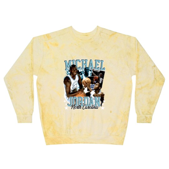 Discover Michael Jordan UNC 90s Style Vintage Bootleg Blast Sweatshirts graphic Blast Sweatshirts