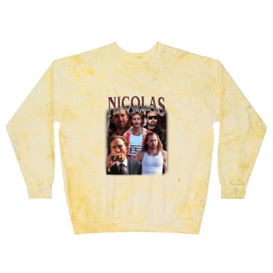 Discover Nicolas Cage Vintage Unisex Blast Sweatshirts, Vintage Nicolas Cage Blast Sweatshirts