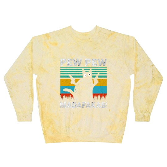 Discover CAT PEW PEW MADAFAKAS VINTAGE Blast Sweatshirts Blast Sweatshirts