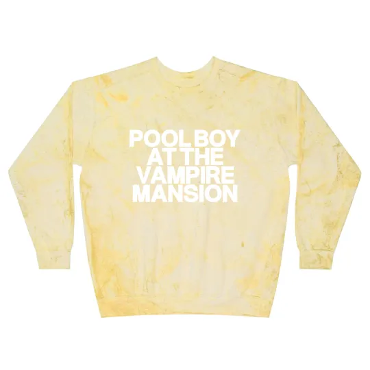 Discover Pool Boy At The Vampire Mansion Blast Sweatshirts ,Gerard Way Blast Sweatshirts, Mcr Gerard Way Blast Sweatshirts