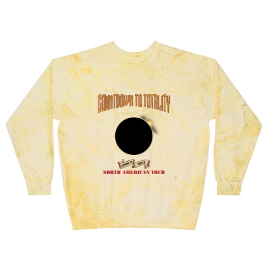 Discover Total Solar Eclipse Blast Sweatshirts April 8th 2024, Rock Concert Tour Blast Sweatshirts with Path of Totality Cities