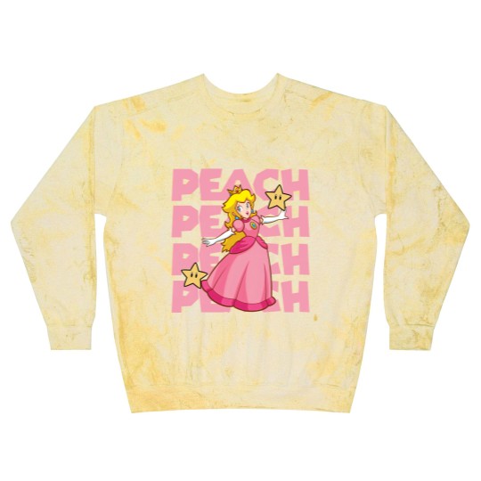 Discover Princess Peach Blast Sweatshirts,Princess Peach Love Heart Blast Sweatshirts