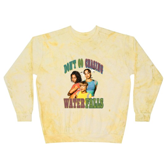 Discover Vintage TLC Blast Sweatshirts | TLC Graphic Blast Sweatshirts | Dont Go Chasing Waterfalls Blast Sweatshirts