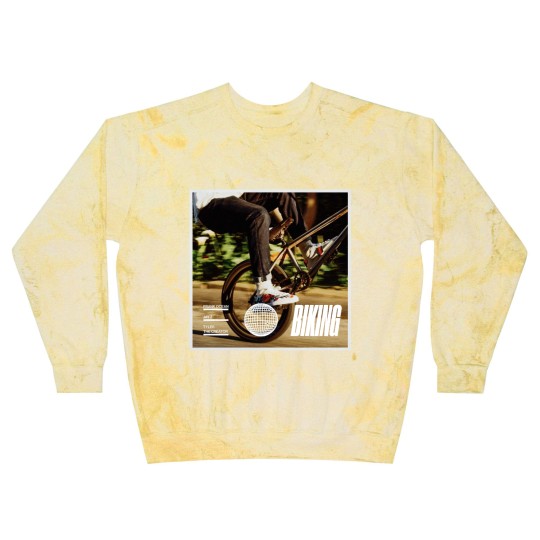 Discover Biking Frank Ocean Jay-Z Tyler The Creator Song Graphic Blast Sweatshirts Blast Sweatshirts