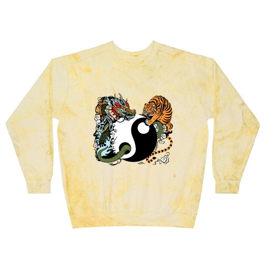 Discover dragon and tiger yin yang symbol Blast Sweatshirts