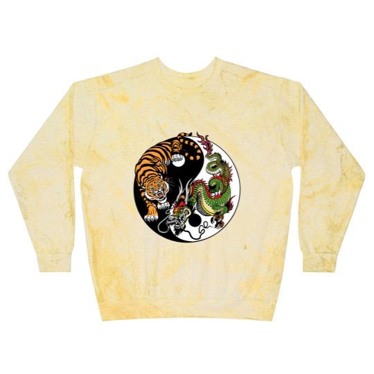 Discover dragon and tiger yin yang symbol Blast Sweatshirts