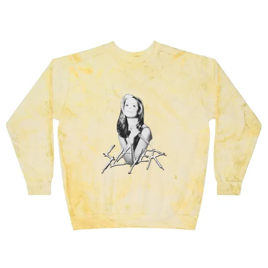 Discover Buffy Slayer Blast Sweatshirts Vintage Style Fan Art Christmas Gift Blast Sweatshirts