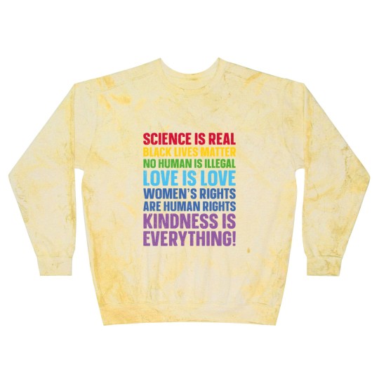 Discover Science is Real Black Lives Matter Love Is Love Equality - Womens Rights - Blast Sweatshirts