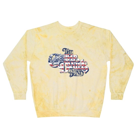 Discover Charlie Daniels Band Men's Blast Sweatshirts | American Flag Star Spangled Logo Gray Graphic Blast Sweatshirts
