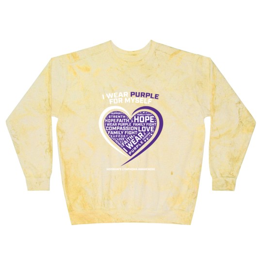 Discover Hodgkin'S Disease Purple Hodgkins Lymphoma Cancer Blast Sweatshirts