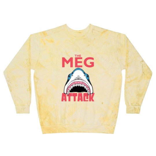 Discover the meg attack shark Blast Sweatshirts Blast Sweatshirts