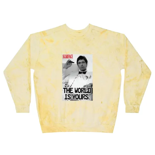 Discover Scarface The World Is Yours Blast Sweatshirts, Al Pacino Blast Sweatshirts