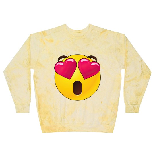 Discover Emoji Heart Eyes Valentines Blast Sweatshirts