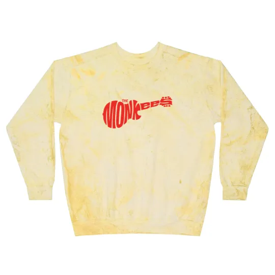 Discover The Monkees Classic Red Guitar Logo White Blast Sweatshirts